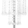 thumbnail image 5 of 2Pcs Silver Art Flower Vase Floor Urn Vase Acrylic Crystal Table Centrepiece Stand Decor Iron, 5 of 12