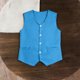 thumbnail image 4 of Odeerbi Chaqueta de Traje de Niños y Niñas Color Sólido V Cuello Botón Chaleco Con Bolsillos Vestido Formal Chaleco Para La Fiesta de Boda, 4 of 9