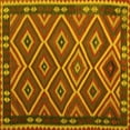 thumbnail image 1 of Ahgly Company Indoor Square Oriental Yellow Traditional Area Rugs, 4' Square, 1 of 4