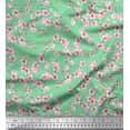 thumbnail image 1 of Soimoi Polyester Crepe Fabric Blossom Floral Printed Fabric 1 Yard 42 Inch Wide, 1 of 3