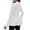 White, variant on VSSSJ Women's Jackets Textured Single Button V Neck Long Sleeve Cinched Waist Solid Color Slim Fit Elegant Outerwear Jacket Top Gray XL