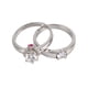 thumbnail image 2 of Anillo de Pareja, 1 Par de Mujeres de Cobre Anillo de Piedra Brillante Decoración del Dedo la Propuesta, 2 of 7