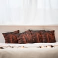 thumbnail image 4 of Ambesonne Abstract Throw Pillow Cover 4 Pack, Digital Swirls Floral, 20", Orange, 4 of 5