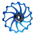 thumbnail image 2 of Bike Rear Derailleur Pulley, Ceramic Bearing Jockey Wheel Pulley Road Bike Rear Derailleur Guide Roller , Blue, 2 of 7