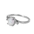 Back to School Clearance Rings,Fine Ladies Silver Ring Oval Cut