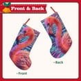 thumbnail image 2 of Lsque Digital Flamingo Vibrant Art Pattern 18 Inch Christmas Stockings, Festive Holiday Stocking for Christmas Decorations Holiday Decor, 2 of 7
