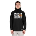 thumbnail image 4 of Men's New Era Black Washington Commanders Functional Fandom Balaclava Helmet Stripe Tri-Blend Hoodie, 4 of 5