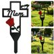 thumbnail image 3 of Placa conmemorativa de cementerio de metal con acentos de corazón, marcador de tumba de recuerdo con la inscripción "Te extraño" en letra cursiva, estaca para jardín y decoración de cementerio., 3 of 8