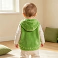 thumbnail image 3 of FYDUU Baby Toddler Dinosaur Costume Plush Sleeveless Hooded Vest Tops Infant Animal Outfit Halloween Costumes Cute Party Dress Up for Daily School, 3 of 4