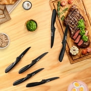 Hecef 15-Piece Kitchen Knife Block Set, Dishwasher Safe Stainless Steel Blades for Cooking and Chopping