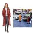 thumbnail image 3 of Figuras de personas modelo 1:64 para escenas en miniatura, accesorio de decoración para casas de muñecas Rojo femenino, 3 of 9