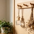 thumbnail image 5 of 1Pc 10ml Hanging Car Air Freshener Diffuser Bottle Empty Clear Glass Essential Perfume Oil Aromatherapy Fragrance Perfume Pendant Glass Bottle Decor with Wooden Caps(K), 5 of 6