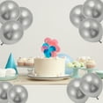 thumbnail image 4 of Unique Bargains 20 Pcs Latex Party Balloons for Anniversary Party Decorations Silver Tone, 4 of 6