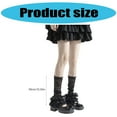 thumbnail image 3 of Women Tiered Ruffle Lace Leg Warmer Sweet Knee Highs Leg Socks Baggy Cuffs Ankle Heap Socks Mesh Flared Leg Sleeves, 3 of 9