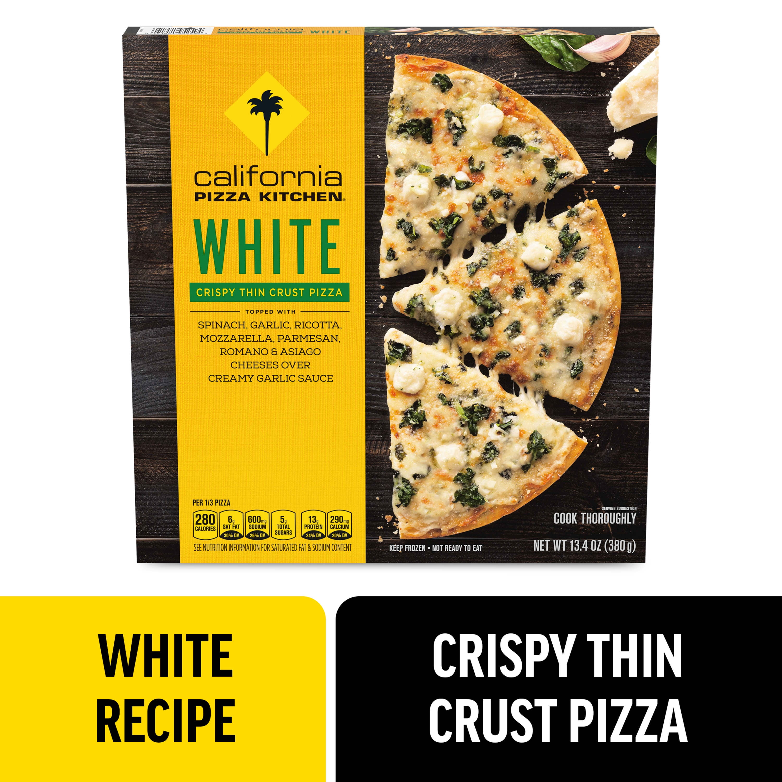 California Pizza Kitchen White Recipe Frozen Pizza With Crispy Thin Crust 13 4 Oz Walmart Com Walmart Com