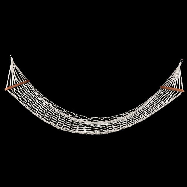 Swamk Hammock, 120 kg de Carga Rope Ligero Resistente Al Desgaste + Hamaca para Acampar de Madera, Parques de Campamento de ViJes