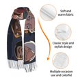 thumbnail image 2 of Grimsburg Animated Fringed Scarf Wrap Long Soft Winter Warm Tassel Scarf Neck Head Shawl Scarf, 2 of 7