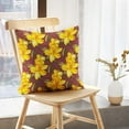 thumbnail image 5 of LALILO Throw Pillow Covers Floral With Yellow Flowers Accent Art Cushion Cover 18" x 18", 2 Pack, 5 of 6