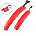 thumbnail image 1 of Guardabarros retráctil para bicicleta de montaña, resistente a la presión, color rojo, 1 of 3