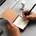 thumbnail image 5 of BAI Luxurious Leather Memo Note Dispenser for Case Desktop Name Cards Sticky Note Holder for Student Journalist, 5 of 7