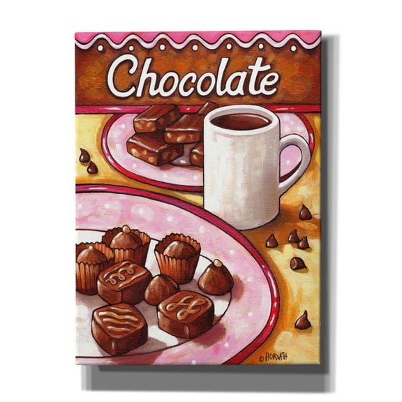 Epic Graffiti 'Chocolate' by Cathy Horvath-Buchanan, Canvas Wall Art, 40"x54"
