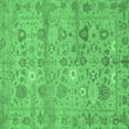 thumbnail image 1 of Ahgly Company Indoor Square Abstract Emerald Green Modern Area Rugs, 6' Square, 1 of 4