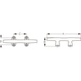 thumbnail image 2 of Sea-Dog 044604-1 Chrome Zinc Open Base Cleat - 4", 2 of 4