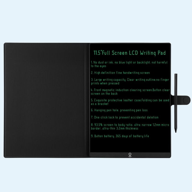 Writing Tablet K KYSTAR de 11.5 pulgadas con lápiz y funda de piel