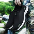 thumbnail image 3 of PEASKJP Running Shoes for Men Sport Sneakers Casual Outdoor Casual Walking Shoes Trainers Sneakers,Black,11.5, 3 of 5