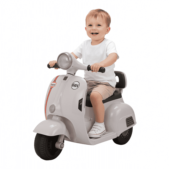 TLSUNNY Kids Electric Motorcycle, Ride On Toys with LED Headlight & Music, Soft Start, Gift for Boys/Girls Ages 3 