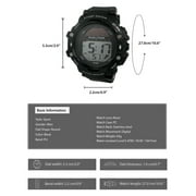 George Mens Solar Digital Wristwatch Plastic Strap