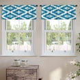 thumbnail image 2 of LALILO Kitchen Curtain Valance Ethnic Ikat Rod Pocket Window Curtain 52"x 18" Set of 2, 2 of 7
