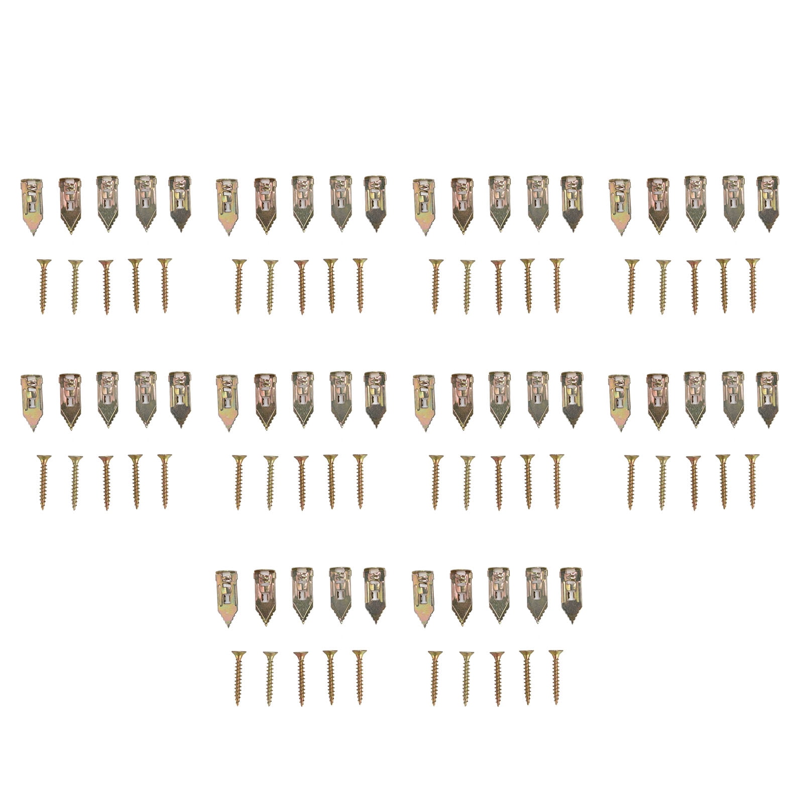 Ancrages Vis, 50 Pcs Ancrages Auto-Perçants Ancrages Muraux Ultra Réactifs