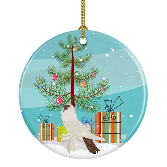 Carolines Treasures BB9311CO1 German Helmet Pigeon Christmas Ceramic Ornament