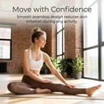 thumbnail image 5 of COUVER Women's Seamless 4-Way Stretch Performance Yoga Leggings, Coral, 5 of 7