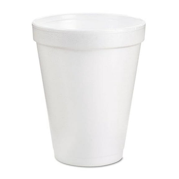 Foam Cups 6oz White - 1000 Pack Disposable Cups for Hot & Cold Beverages - Insulated Polystyrene Cups for Coffee, Tea, Water - Office, Home, Parties