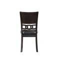 thumbnail image 3 of New Classic Furniture Furniture Gia 5-Piece Round Solid Wood Dining Set in Ebony, 3 of 9