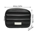thumbnail image 2 of Cosmetic Bag, Large Capacity Travel Makeup Organizer and Portable Toiletry Storage Pouch Case for Women On the Go and Daily Vacation Travel Essentials, Black, 2 of 5