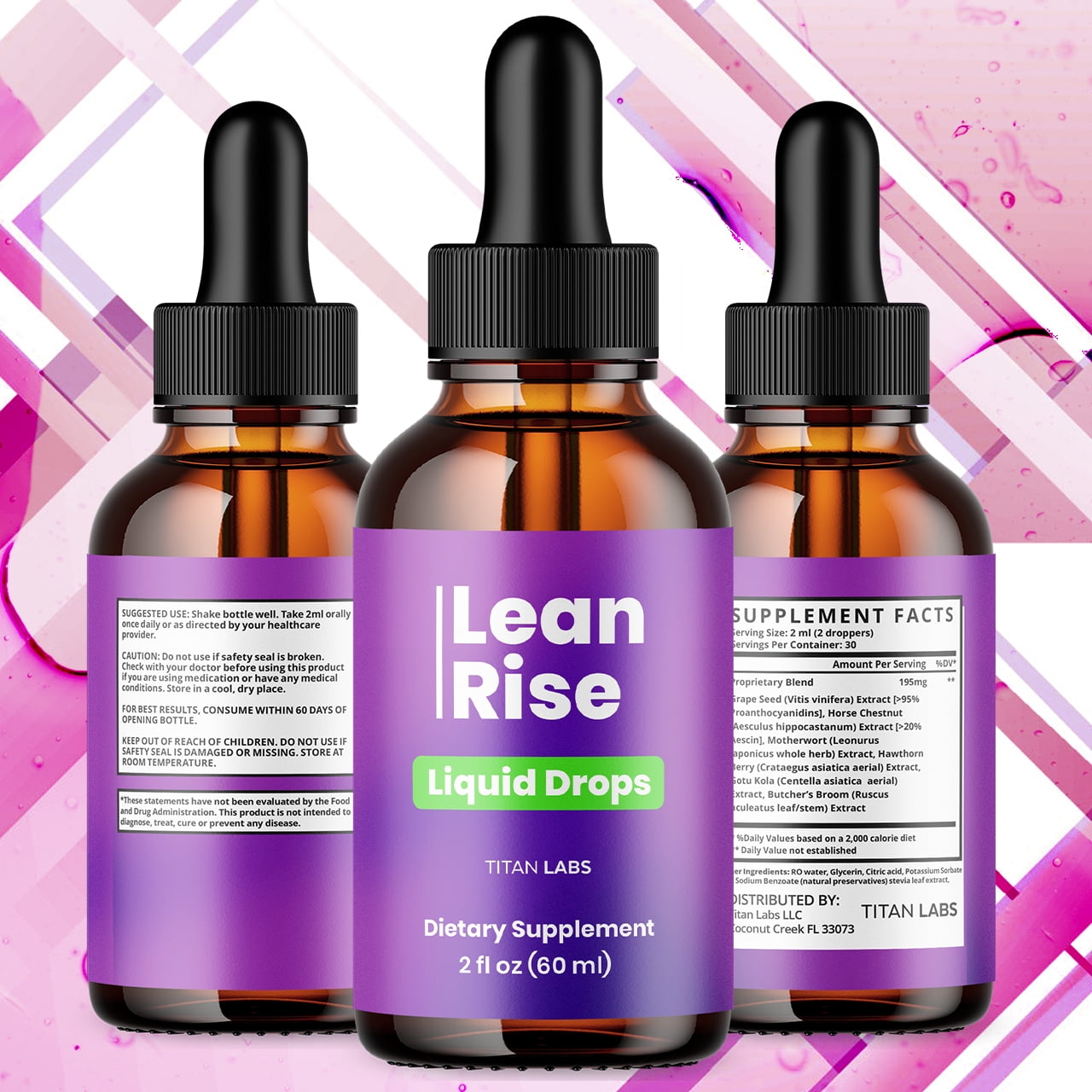 Lean Rise Advanced Formula Drops to Support Active Lifestyle LeanRise 90 Servings