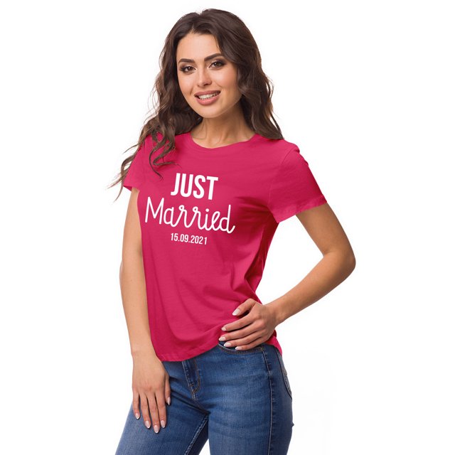 Inkdotpot T-Shirt Personnalisé pour Femmes, Annonce de Mariage
