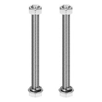 M10 x 120mm 304 Stainless Steel Hex Head Screws Bolts, Nuts, Flat & Lock Washers Assortment Kit, 2 Sets