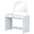 thumbnail image 4 of Montary 39" White Vanity Desk with Touch Screen Lighted Mirror & Drawer for Bedroom, 4 of 8
