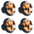 thumbnail image 2 of 4 Pcs Maple Leaf Pumpkin Knobs for Kitchen Cabinet Cupboard Dresser Bookcase Drawer Pulls Handles Round Home Decor, 2 of 8
