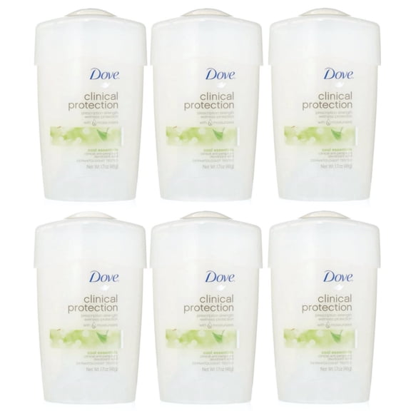 6 Pack Dove Clinical Protection Anti-Perspirant Deodorant Cool Essentials 1.70oz