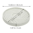 thumbnail image 2 of Raindrops Beige Indoor Planter Stand with Wheels, 1 Set, 14x14x2 Inches, Garden Plant Holder for Home and Patio, 2 of 8