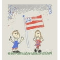 thumbnail image 2 of Americana Child Drawing Sand Adult Long Sleeve Hoodie-Large, 2 of 3