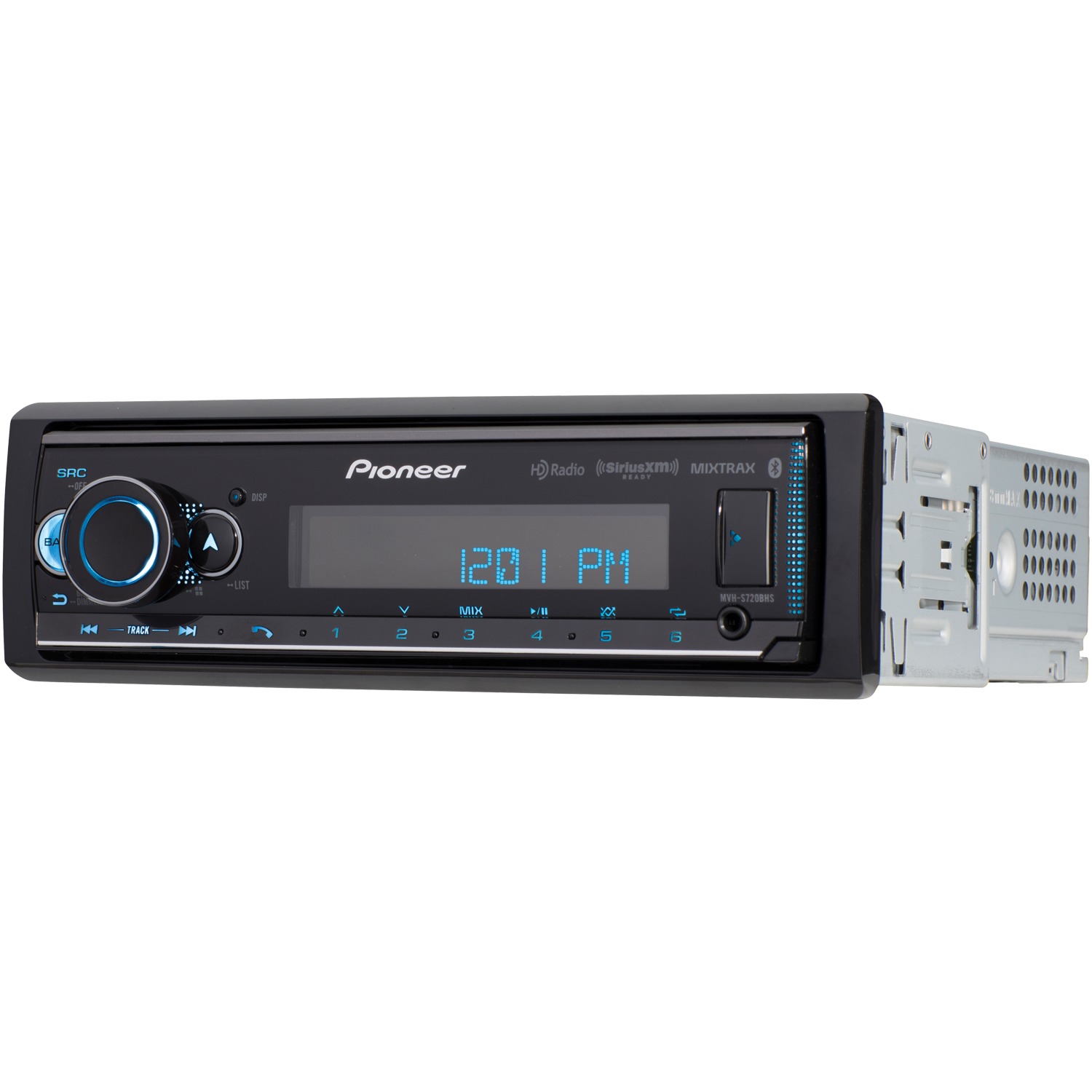 Pioneer MVH-S720BHS Double-Din in-Dash Digital Media Receiver with Bluetooth, HD Radio, and SiriusXM Ready and TS-A4670F A-Series Coaxial Speaker System (4 Way, 4" x 6") - image 4 of 17