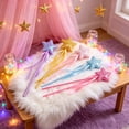 thumbnail image 5 of PLJFXXM Crystal Metal Star Fairy Wand with Ribbon for Girls Halloween Decorations(5Pcs), 5 of 9