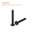thumbnail image 3 of Unique Bargains Flanged Button Head Socket Cap Screws, 100 Pack M3x25mm 304 Stainless Steel Bolts, 3 of 5