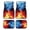 Artistic Water and Fire Design, variant on Pzuqiu Rose Universal Car Floor Mats 4 Pack Car Mats All Season Non-Slip Suitable for Van Sedans